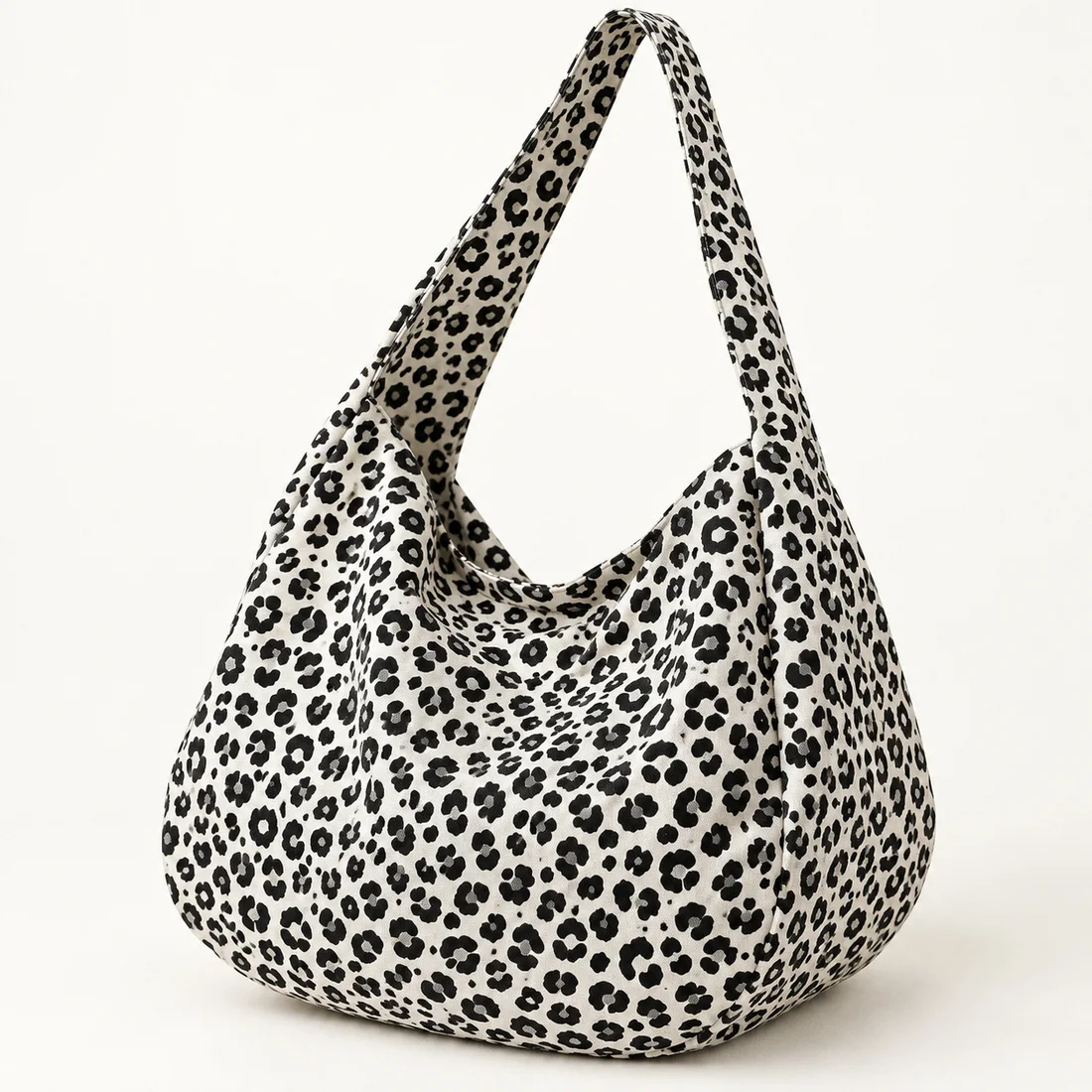 Sac léopard hobo blanc · sélection B · détail du motif